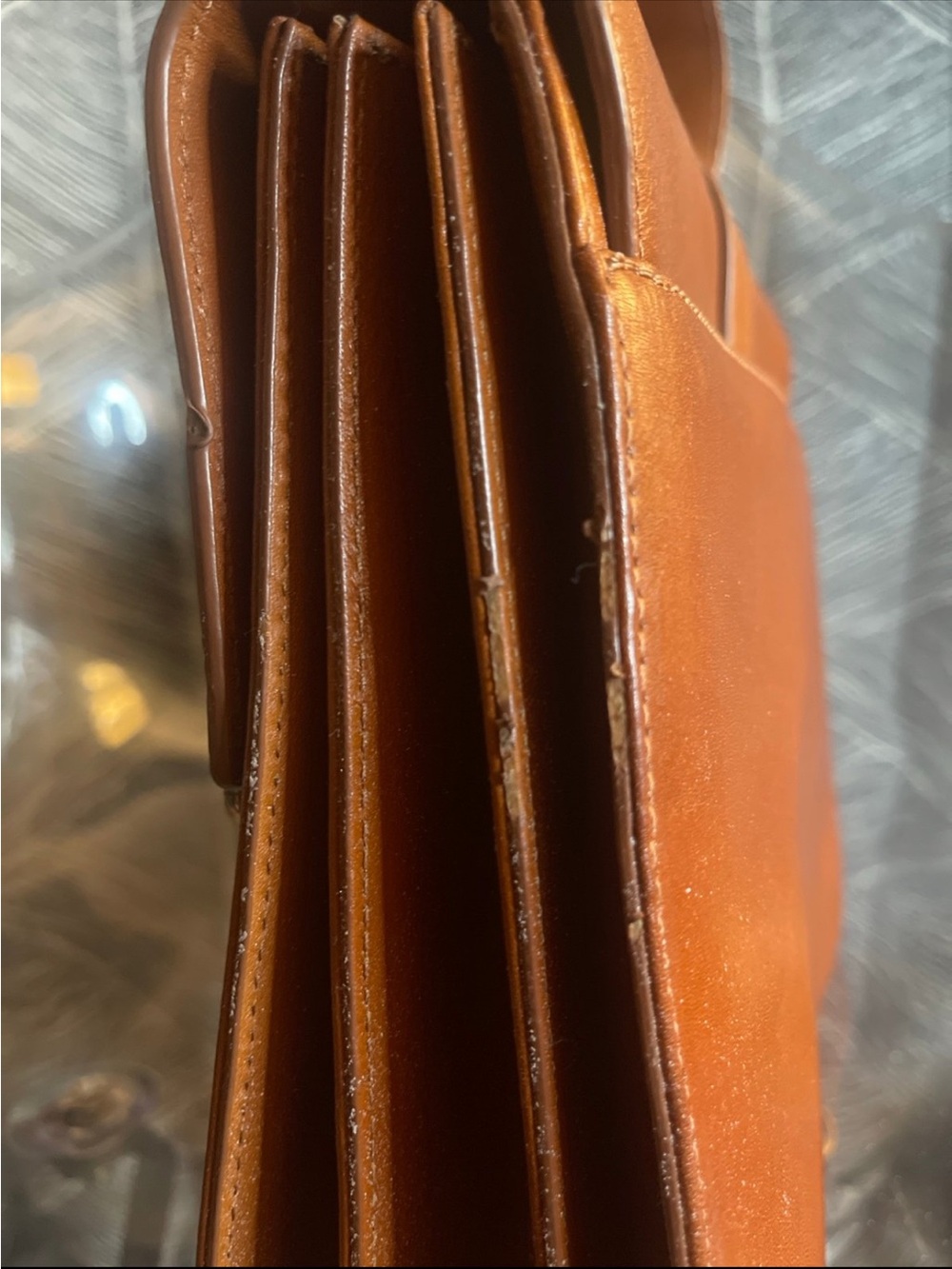 Brahmin Saddle Brown Leather Top-Handle Satchel - Picture 11 of 12